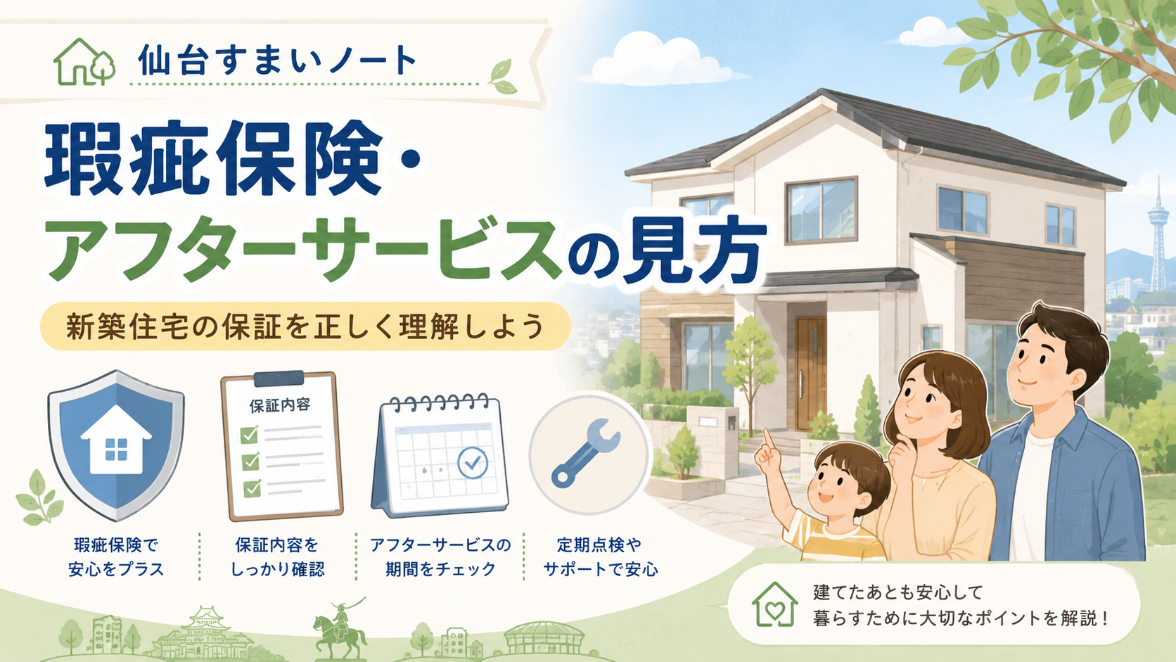 瑕疵保険・アフターサービスの見方｜新築住宅の保証を正しく理解しよう
